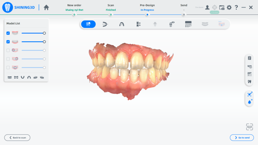 the intraoral data from Aoralscan 3