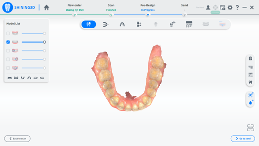 the intraoral data from Aoralscan 3